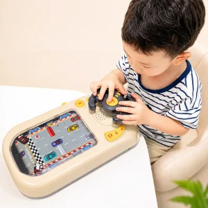 Đồ Chơi Đường Đua Ô Tô Vô Lăng Có Âm Thanh Cho Bé | Bố Khung Long