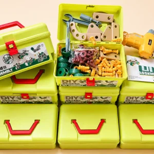 Bộ Đồ Chơi Lắp Ráp Kỹ Sư Cho Bé Trai Có Khoan Điện | Hộp Dụng Cụ DIY Thông Minh