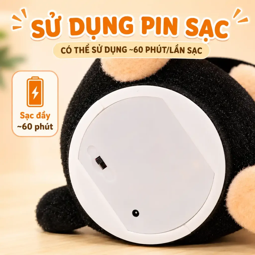 chó bông điện tử biết kêu
