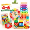 Đồ Chơi Gỗ Montessori Combo 4-6 Món Cho Bé