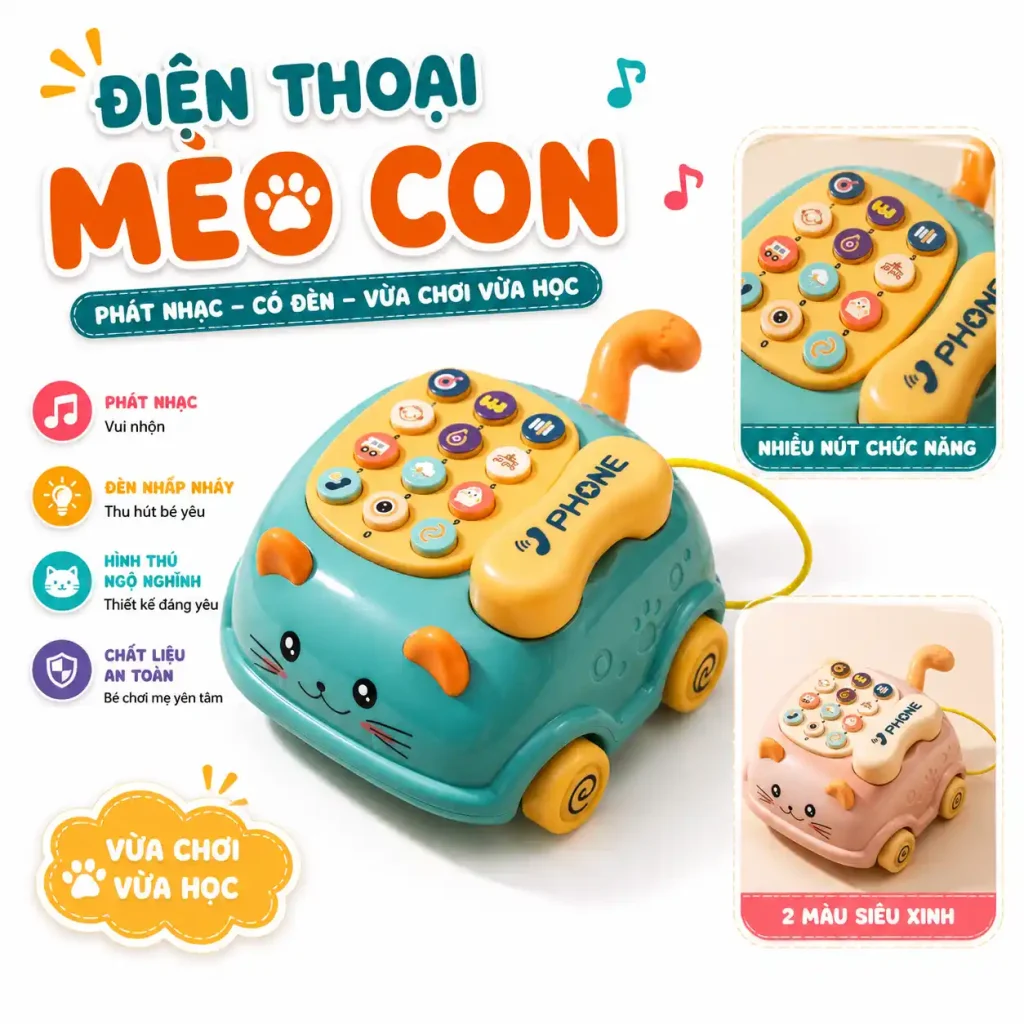 điện thoại đồ chơi hình thú