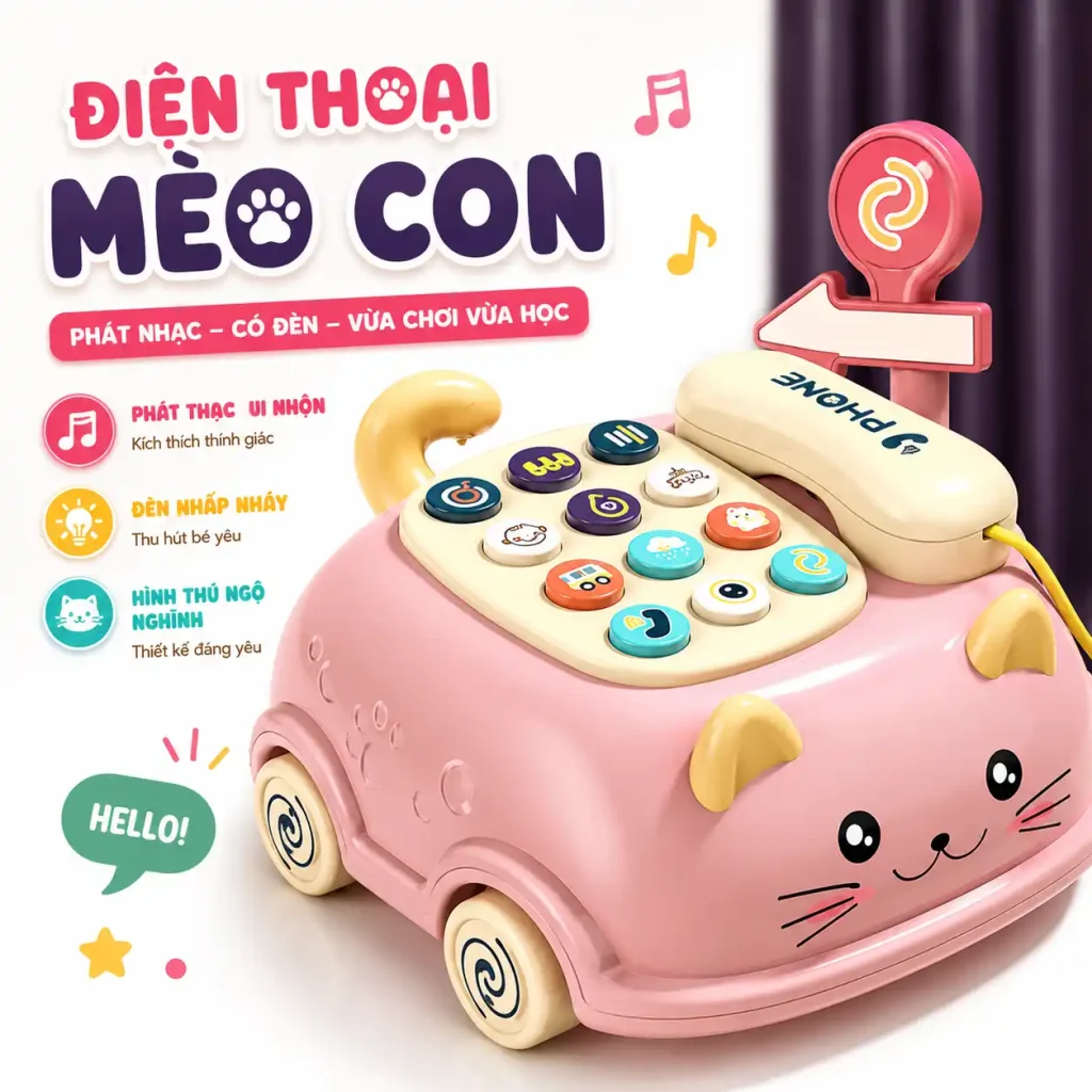 điện thoại mèo đồ chơi