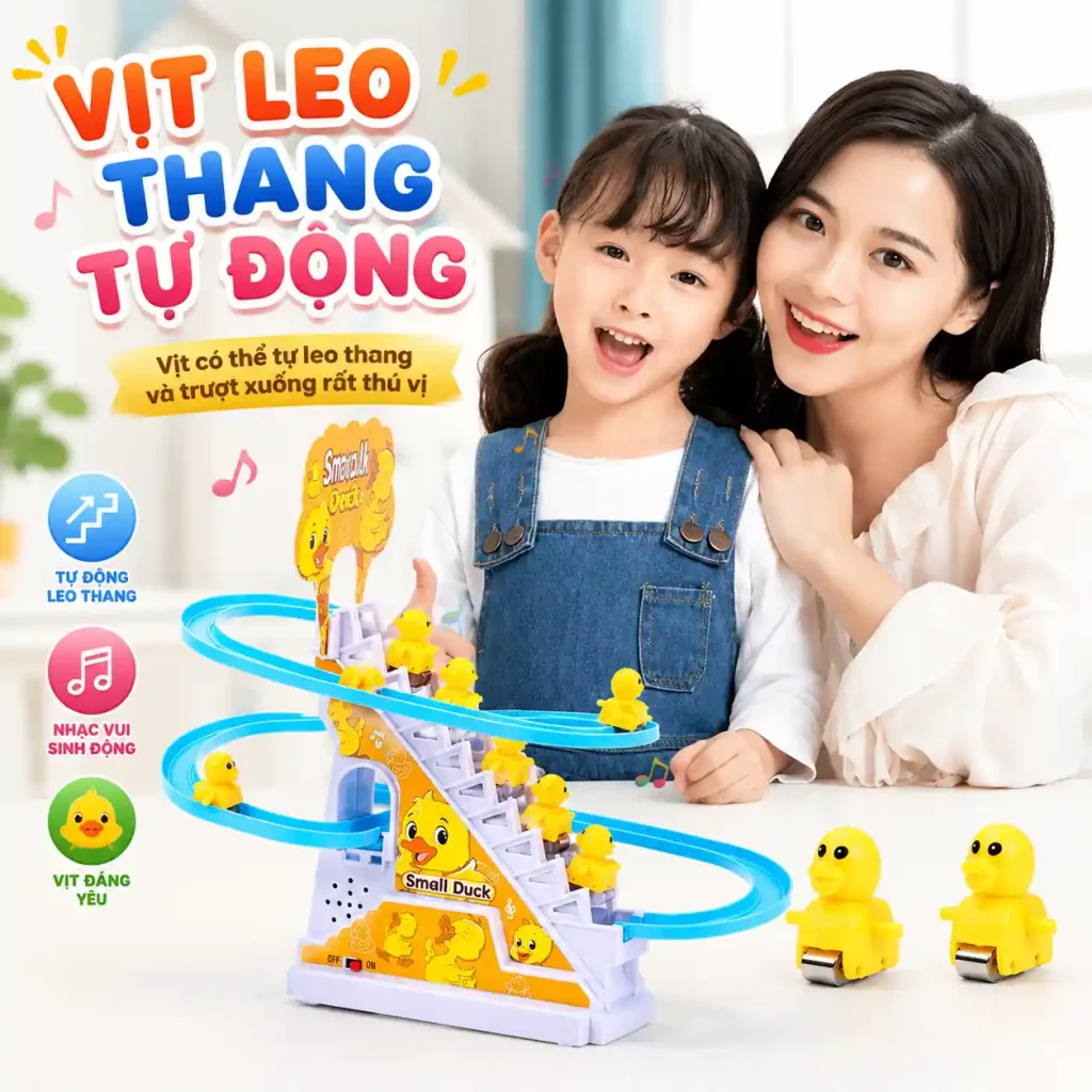 đồ chơi cầu trượt vịt