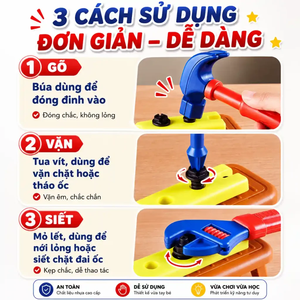 vali dụng cụ sửa chữa cho bé