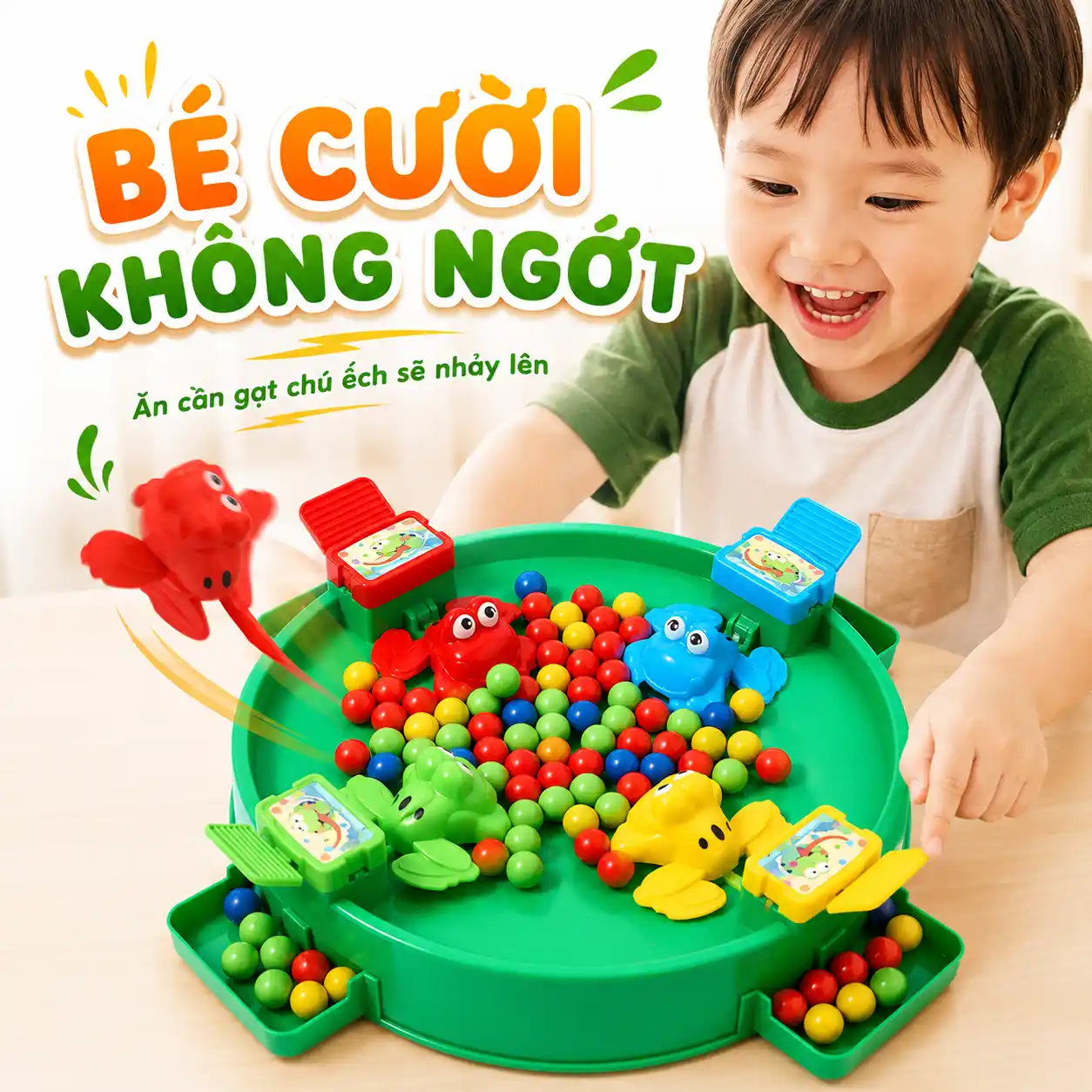 đồ chơi ếch ăn kẹo bi