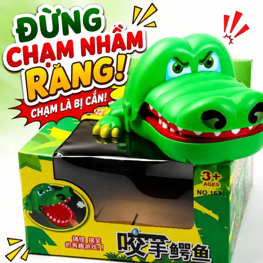 cá sấu cắn tay loại lớn
