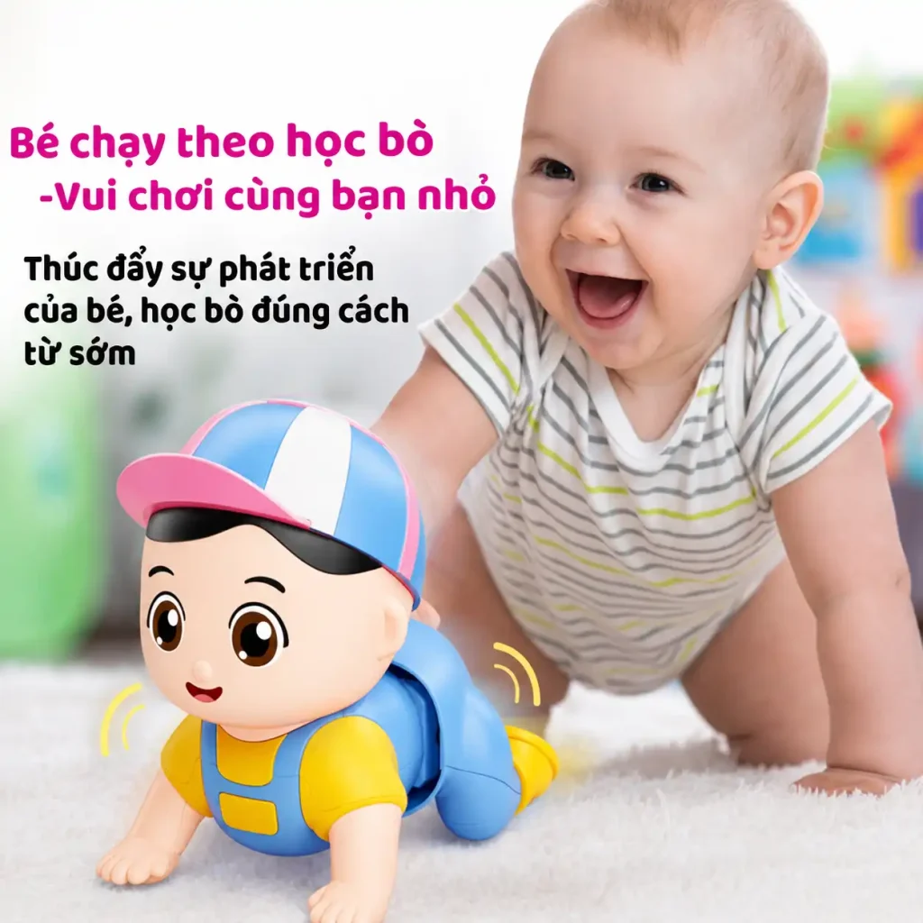 Đồ Chơi Bé Tập Bò Phát Nhạc Thông Minh Cho Bé