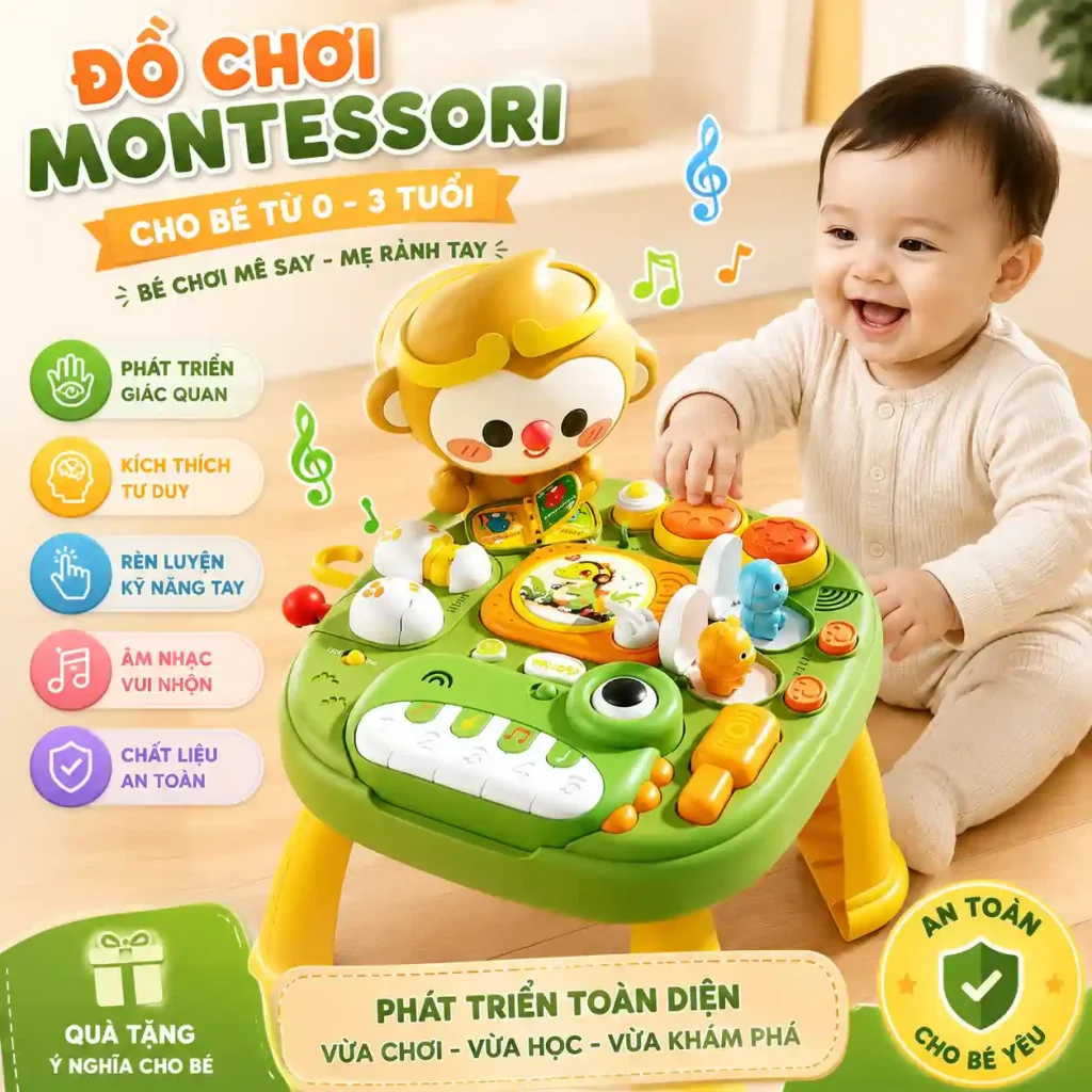 đồ chơi Montessori cho bé 2 tuổi