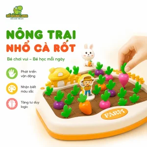 đồ chơi nhổ cà rốt Montessori