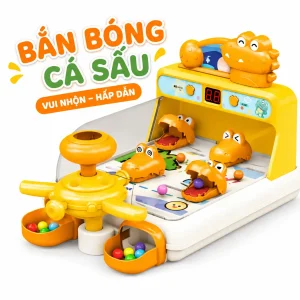 đồ chơi cá sấu bắn bóng
