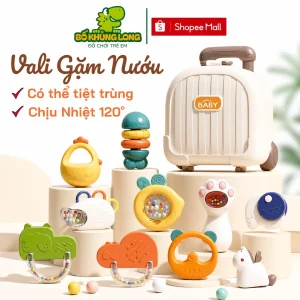 Vali Gặm Nướu Cho Bé 10 Chi Tiết Có Hộp Đựng