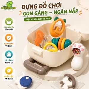 Vali Gặm Nướu Cho Bé 10 Chi Tiết Có Hộp Đựng