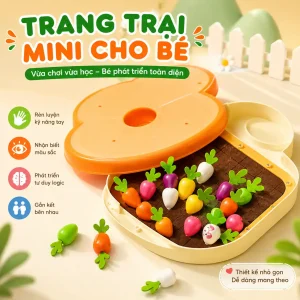 đồ chơi nhổ cà rốt Montessori