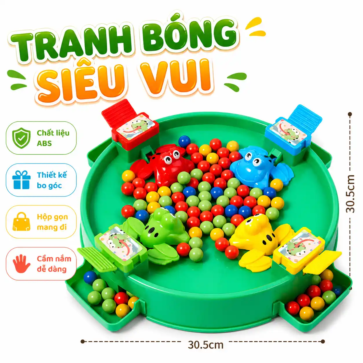 Đồ Chơi Ếch Ăn Kẹo Bi Hungry Frogs Cho Bé - Ảnh 7