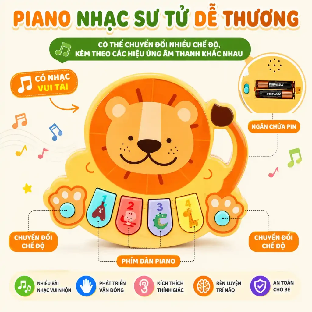xe tập đi có nhạc cho bé 18 tháng