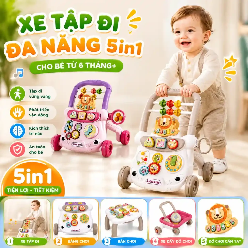 Xe tập đi đa năng 5in1 cho bé