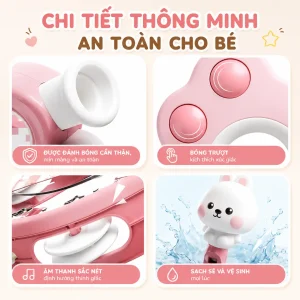 Đồ Chơi Xúc Xắc Âm Thanh Lục Lạc 6 Món Cho Bé Sơ Sinh An Toàn – Bố Khủng Long